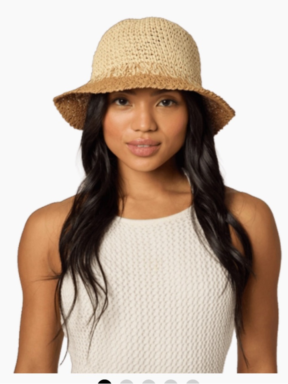 Eugenia Kim Bailey brown straw bucket hat NEW with tags $165